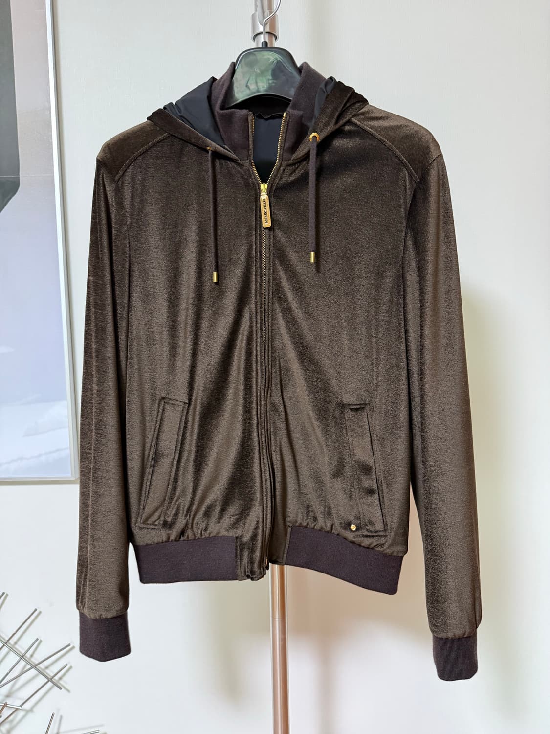 벨벳 후드집업 상품이미지1