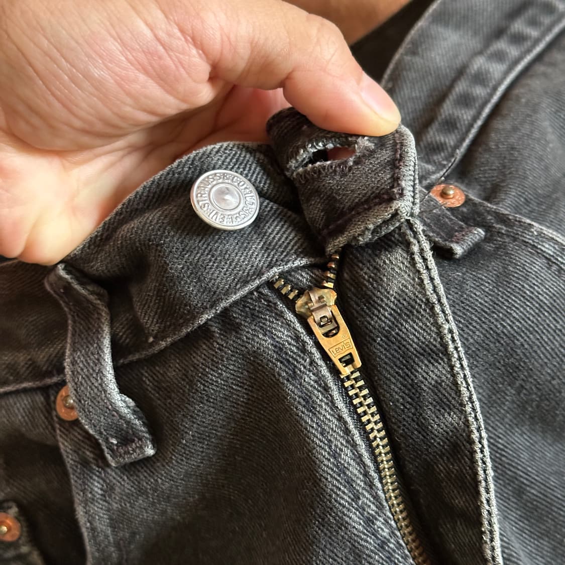 00‘s Levi’s 550 made in usa denim 상품이미지5