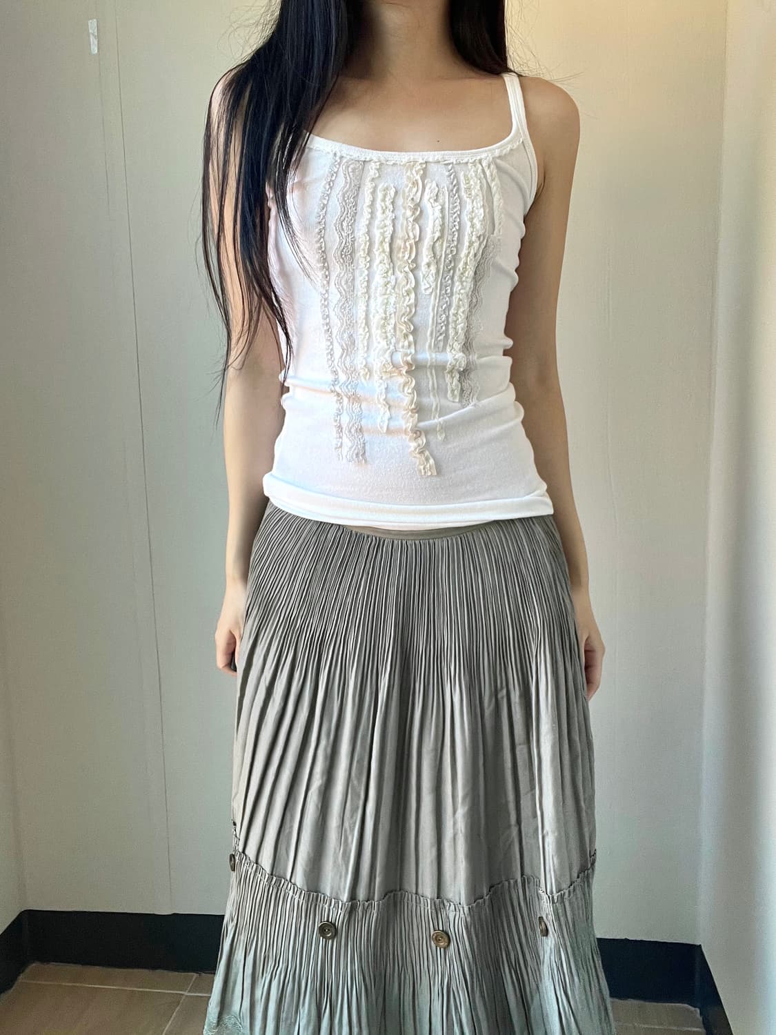 Abecrombie frill silm top 상품이미지5