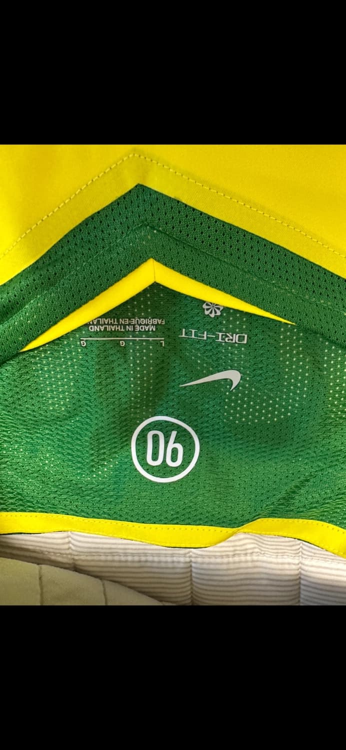 나이키 리이슈 브라질 호나우지뉴 브라질 유니폼 L 새상품 상품이미지3