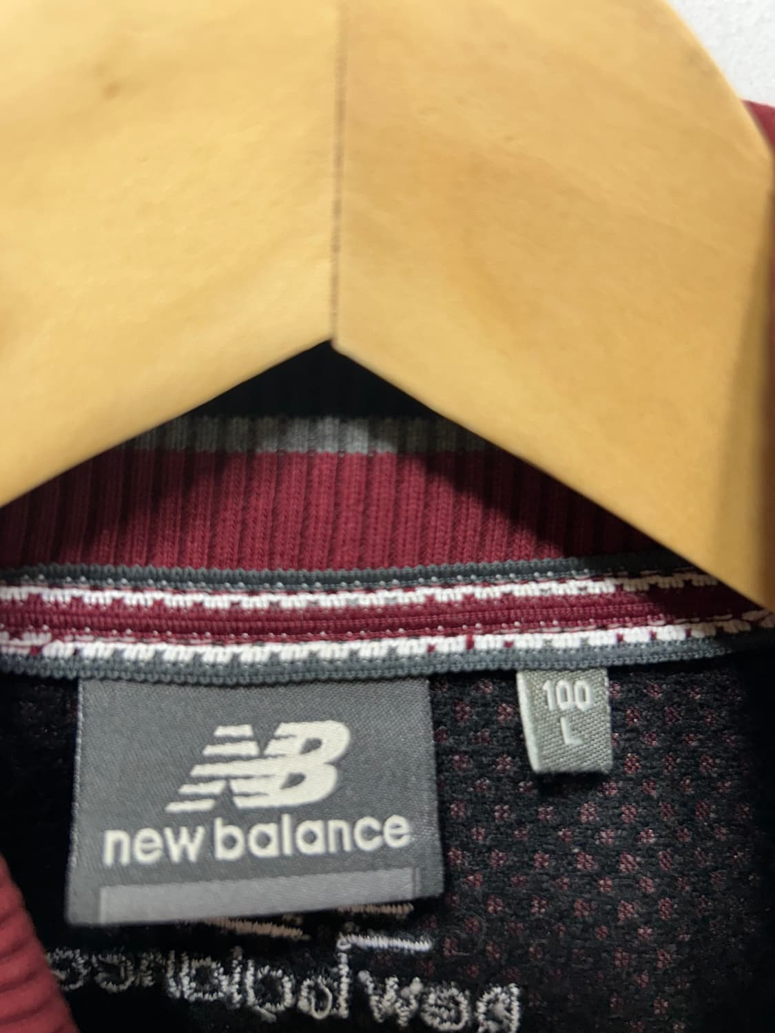 뉴발란스 봄버 버건디 남성 자켓 상의 L  상품이미지3