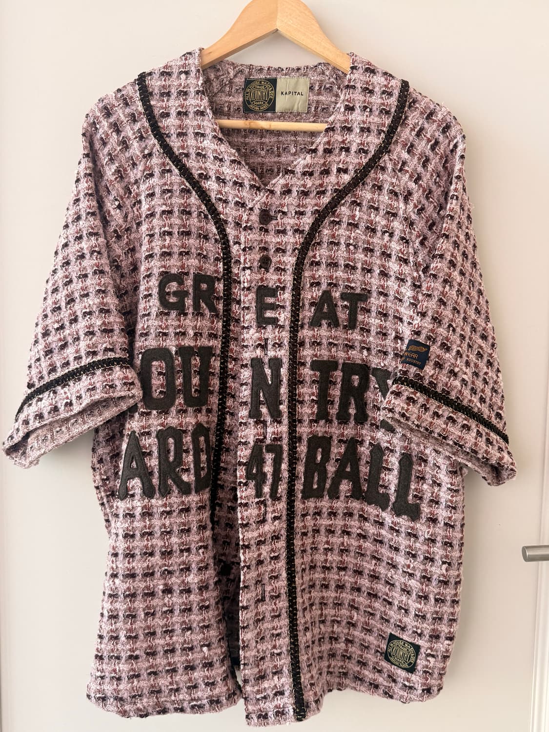  캐피탈(Kapital) 브랜드의 팬시 트위드 그레이트 컨트리 베이스볼  상품이미지1