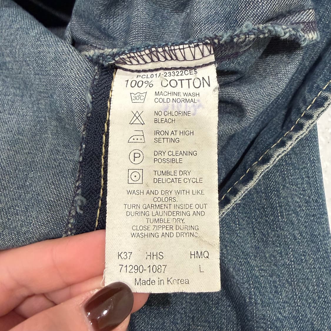 370. 리바이스 데님 집업 바이커 자켓 상품이미지4