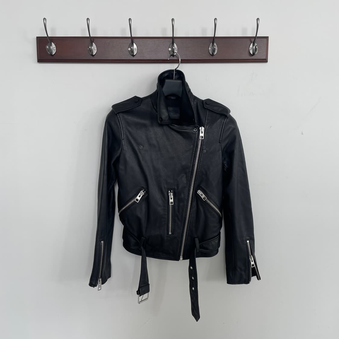 올세인츠 발펀 바이커 레더 자켓 블랙 y2k 상품이미지1
