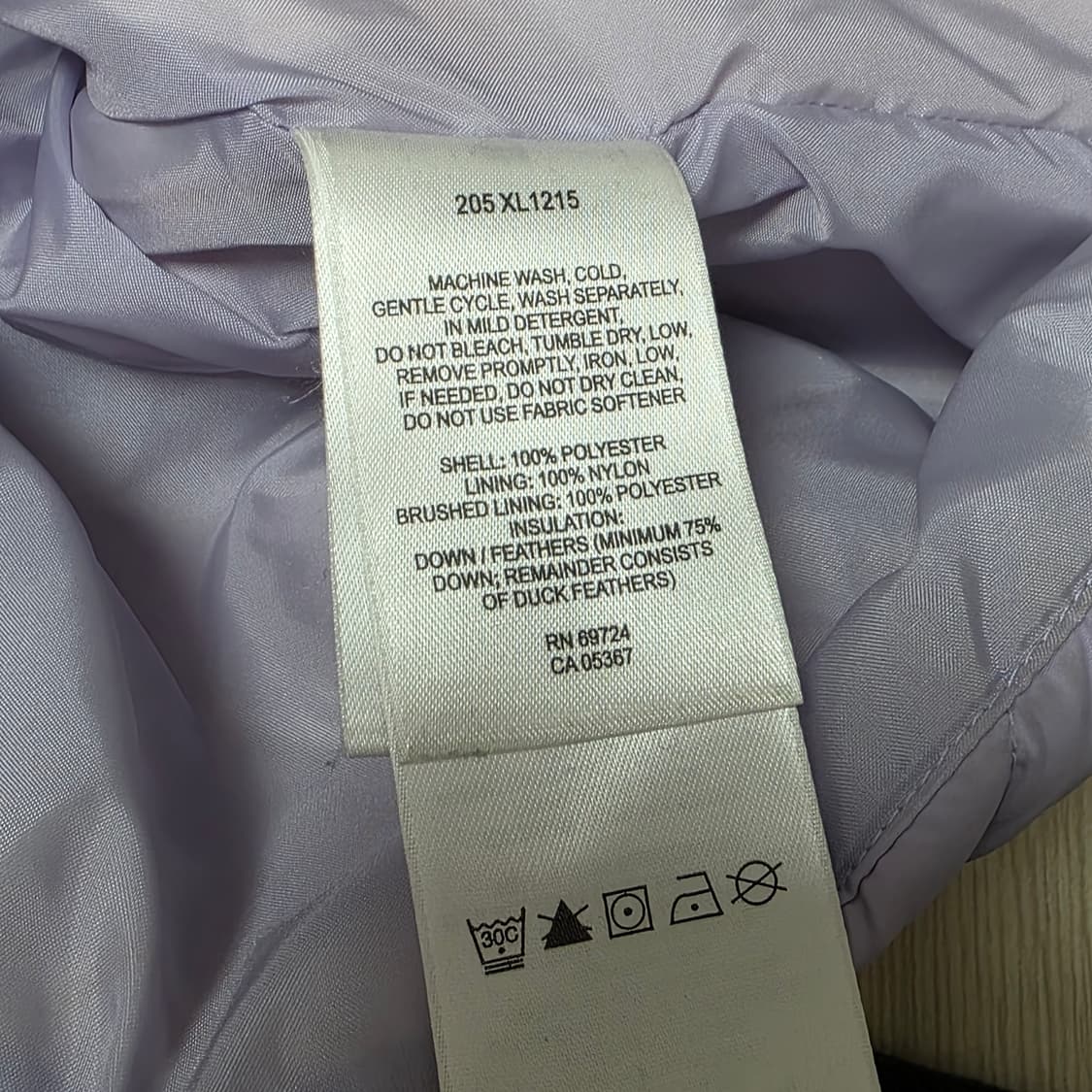 콜롬비아 빈티지)라벤더 여성 퀼팅 겨울 오리털 경량패딩조끼 베스트 상품이미지4