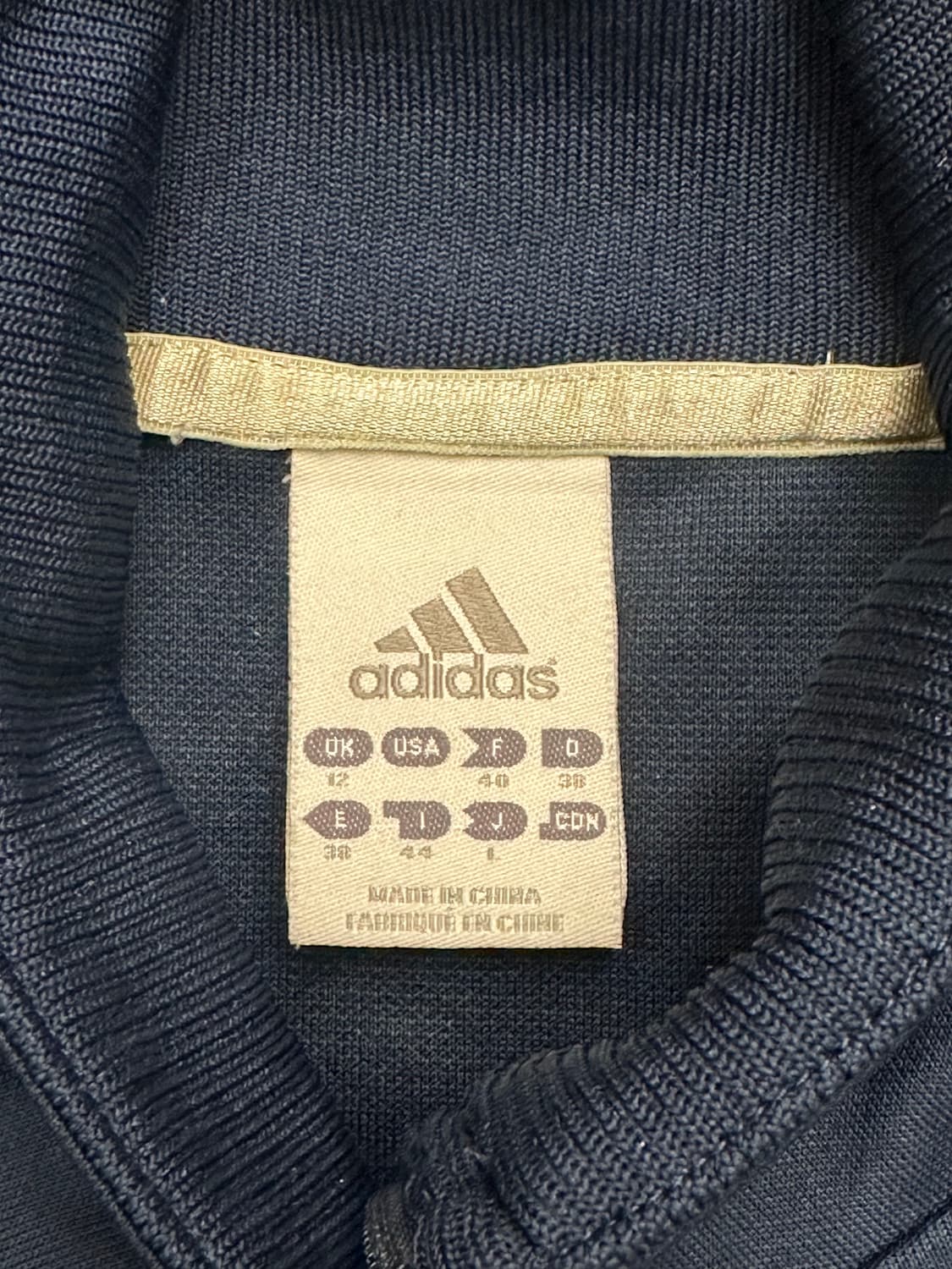 L)ADIDAS vintage 여성 네이비 트랙탑 져지(지퍼고장) 상품이미지6