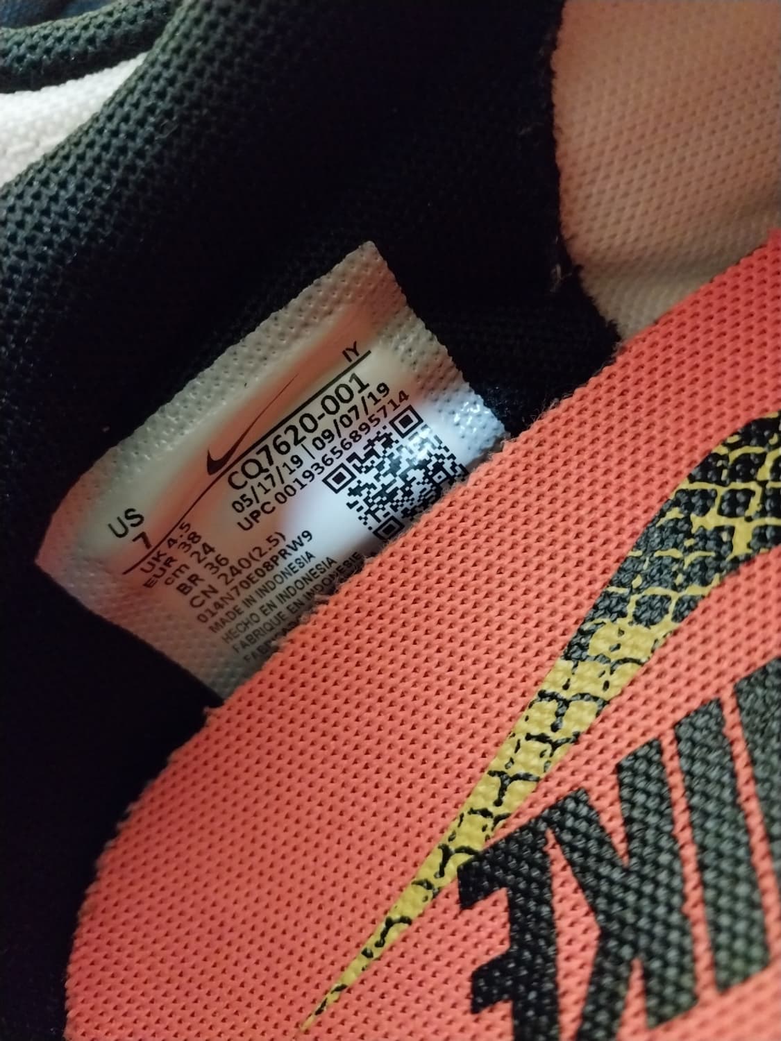 여성 나이키 데이브레이크 토탈 오렌지블랙 운동화 (240) 상품이미지9