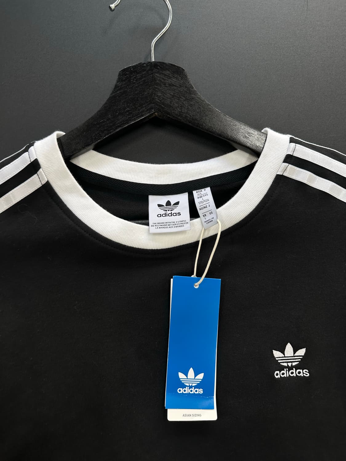 아디다스 트랙 루즈 크롭 링거반팔티 데드스탁 상품이미지4