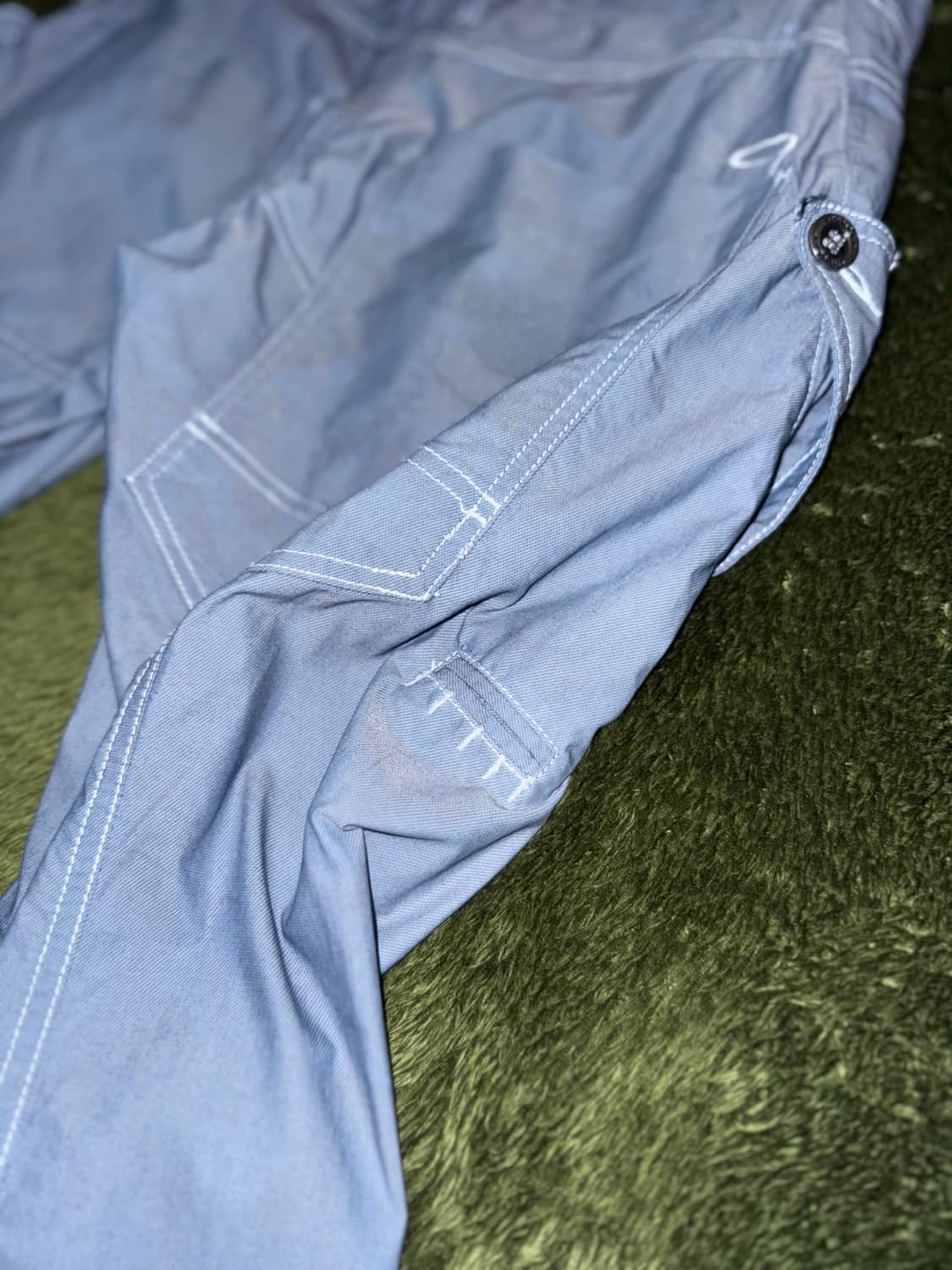 [32] 오클리 재팬 스컬 핸드 다잉 크롭 테크니컬 팬츠 인디고 상품이미지9