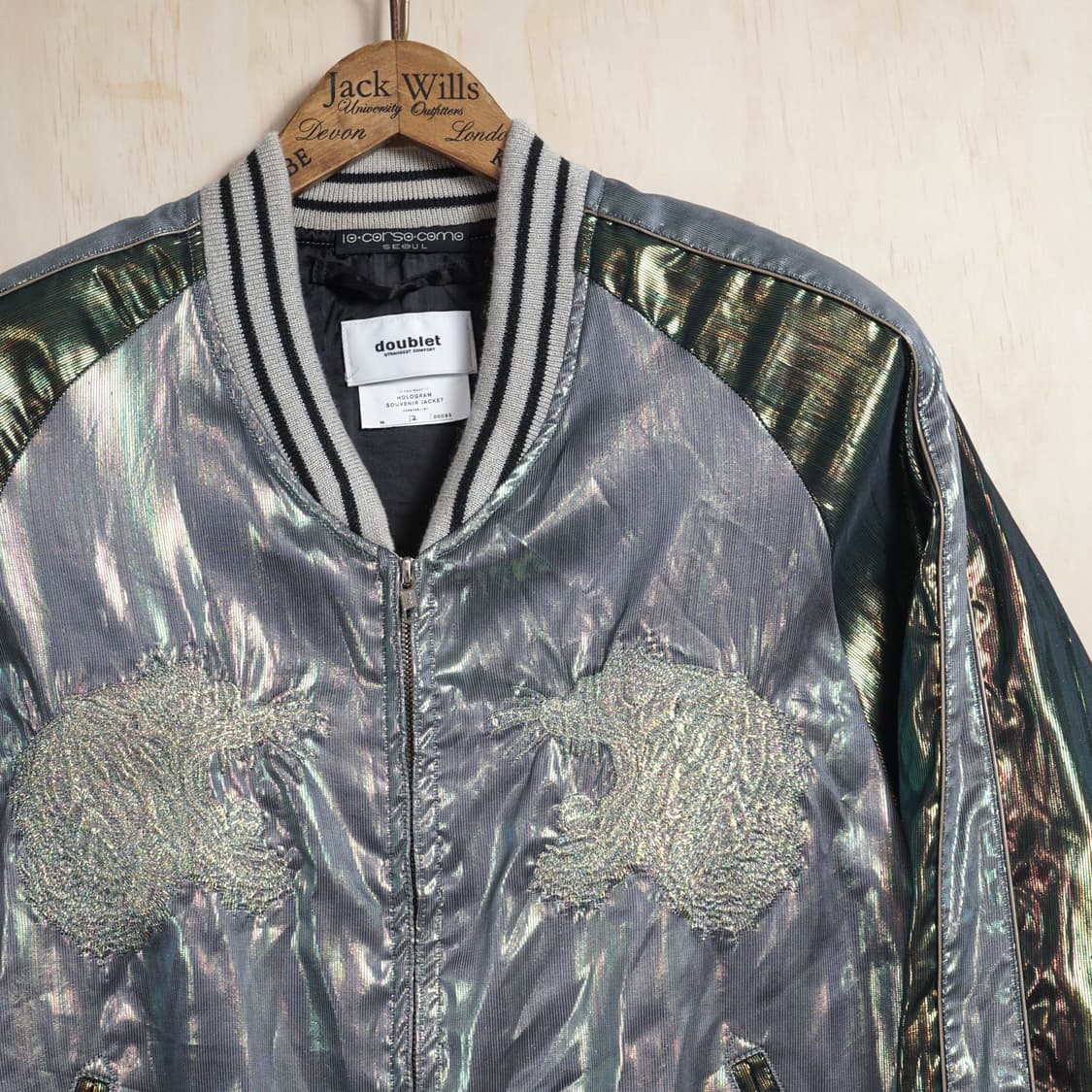 더블렛 홀로그램 수베니어 봄버자켓 상품이미지5