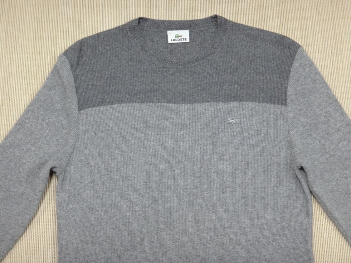 (M/95) 라코스테 LACOSTE 남성 라운드넥 니트 상품이미지3
