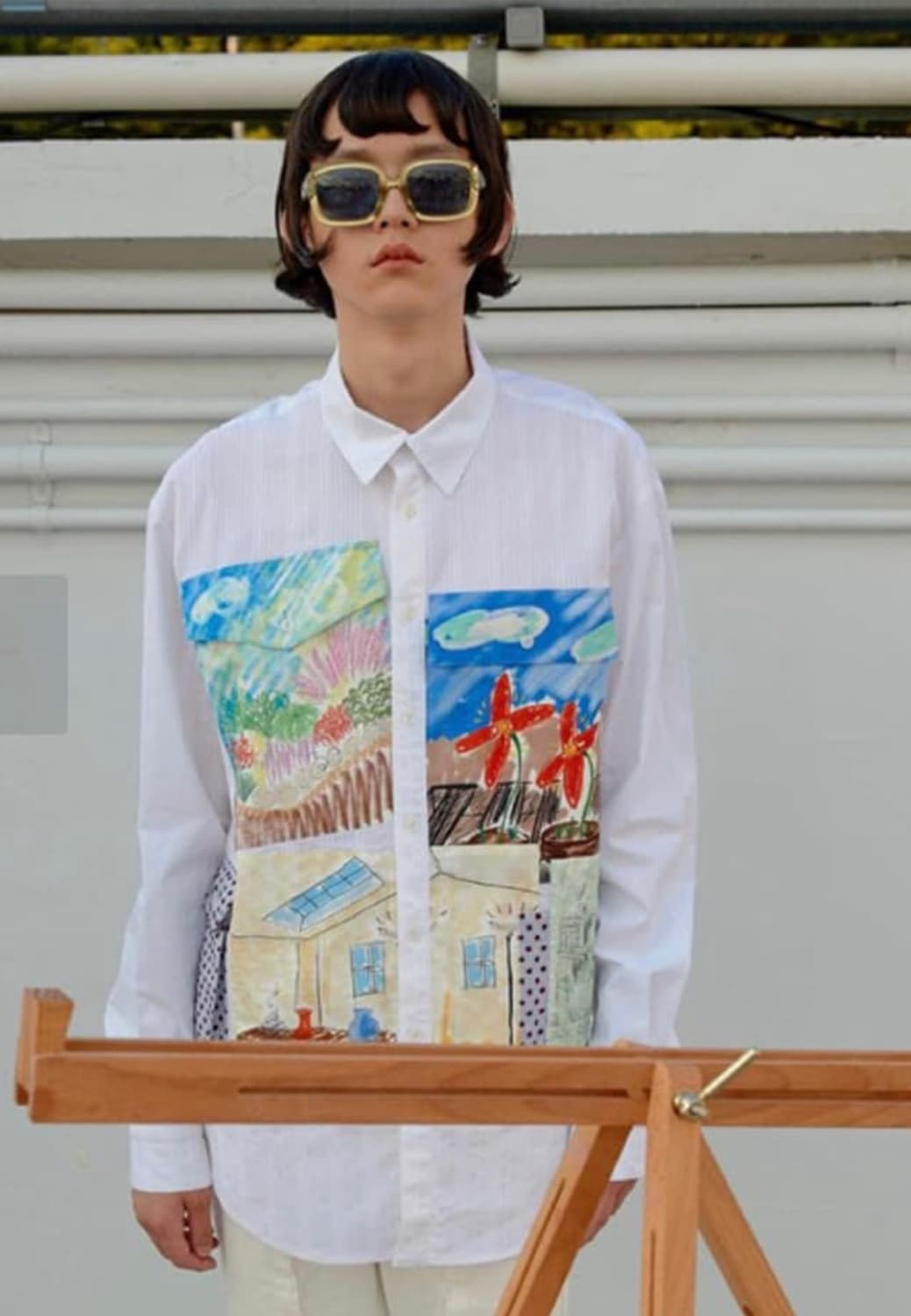 더 뮤지엄 비지터 2020 s/s 패치워크 셔츠 L사이즈 상품이미지7