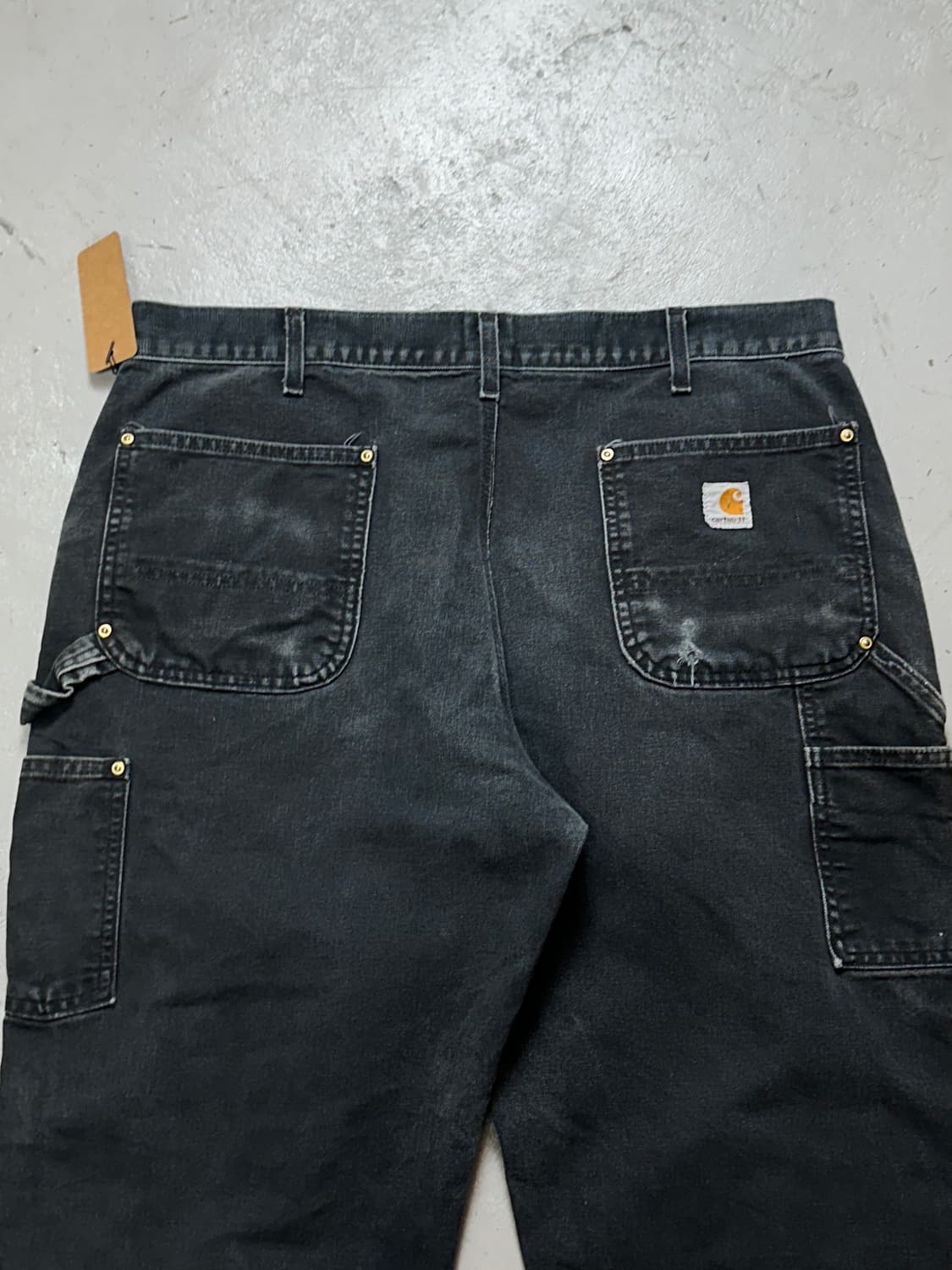 OG USA Made 칼하트 B01 더블니 블랙 칼하트 썩블니 워크팬츠 상품이미지6