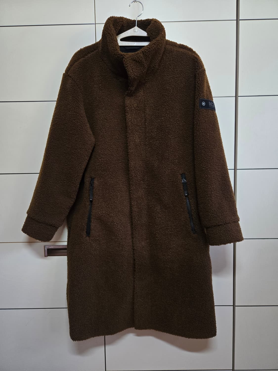 k2 진브라운 뽀글이 플리스 롱 자켓 상품이미지2