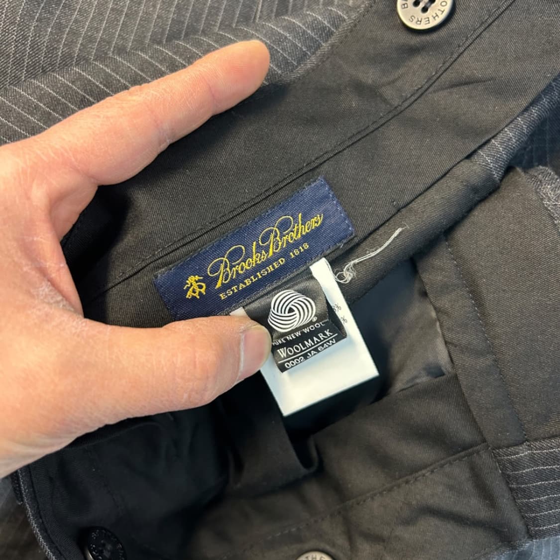 L/XL) 브룩스 브라더스 울 핀스트라이프 수트 셋업 SO-004 상품이미지9