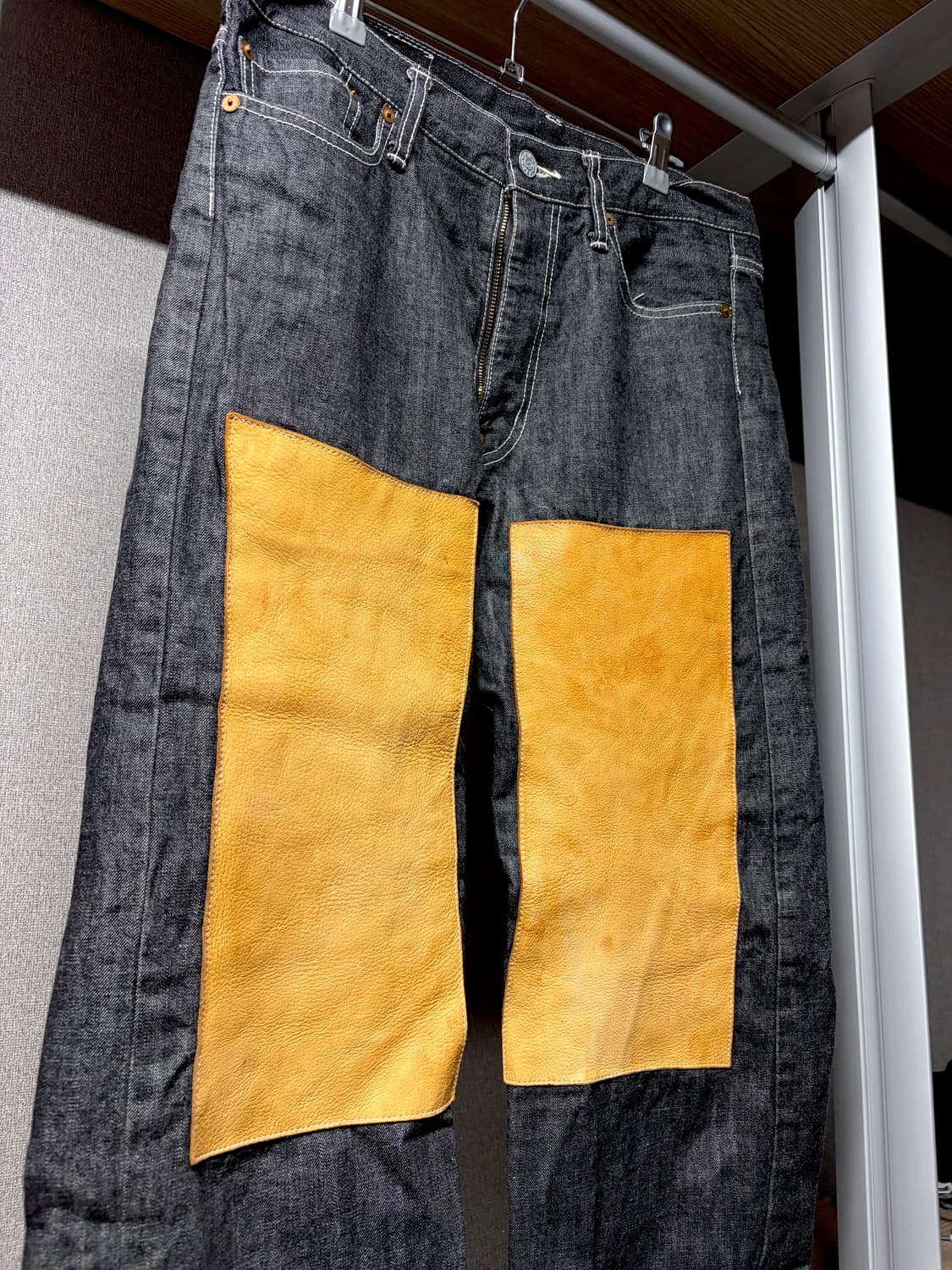 미치코코시노 yen jeans 빈티지 가죽패치 데님 상품이미지2