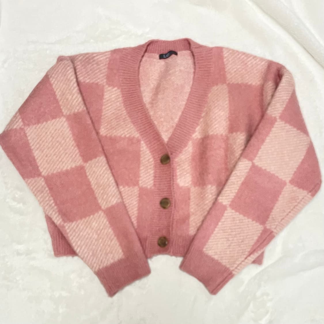 체크 가디건 상품이미지2