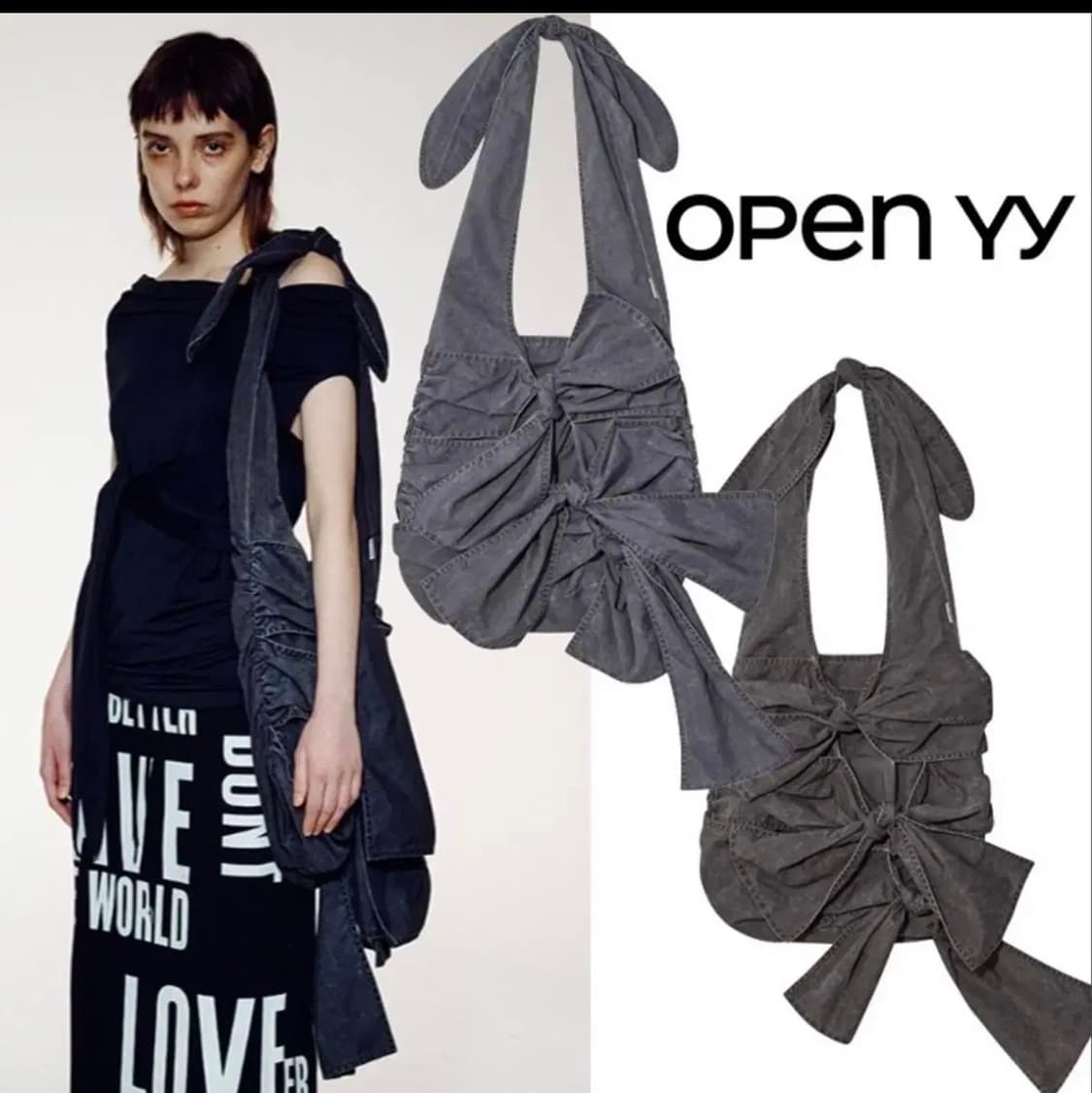 open yy WASHED RUCHED BAG 상품이미지1