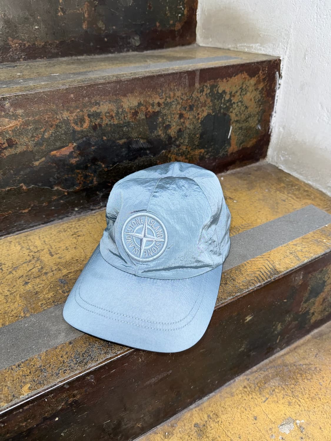 스톤아일랜드 스카이블루 나일론 볼캡 상품이미지10