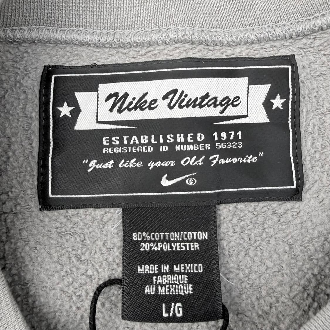 90s 나이키 올드스쿨 센터 로고 빅로고 자수 맨투맨 스웻셔츠 L 상품이미지7