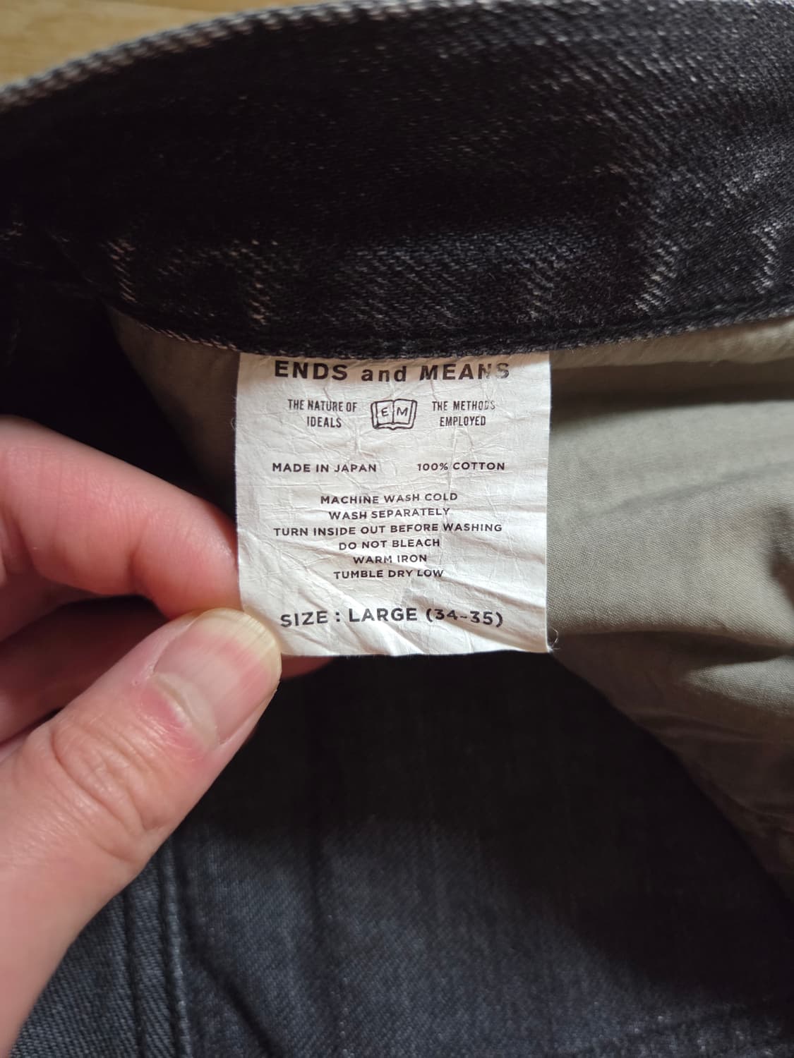 endsandmeans 5 pocket denim 엔즈앤드민즈 상품이미지4