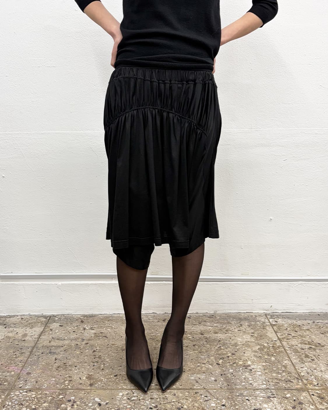 주카 비대칭 스커트-팬츠 상품이미지4