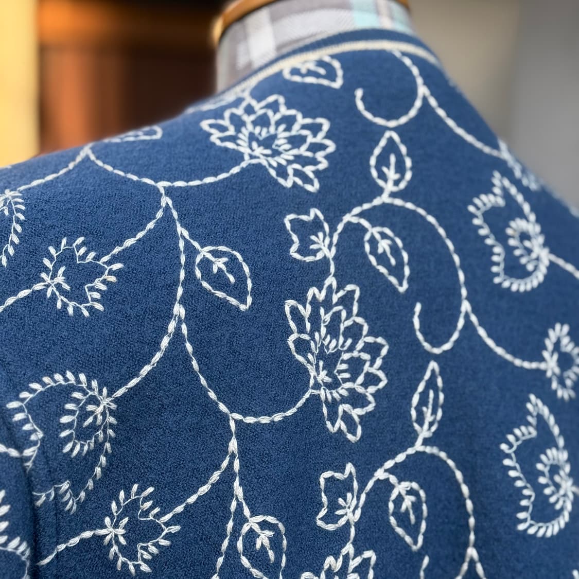 90‘s Geiger  플라워 스티치 울 가디건 36 상품이미지10