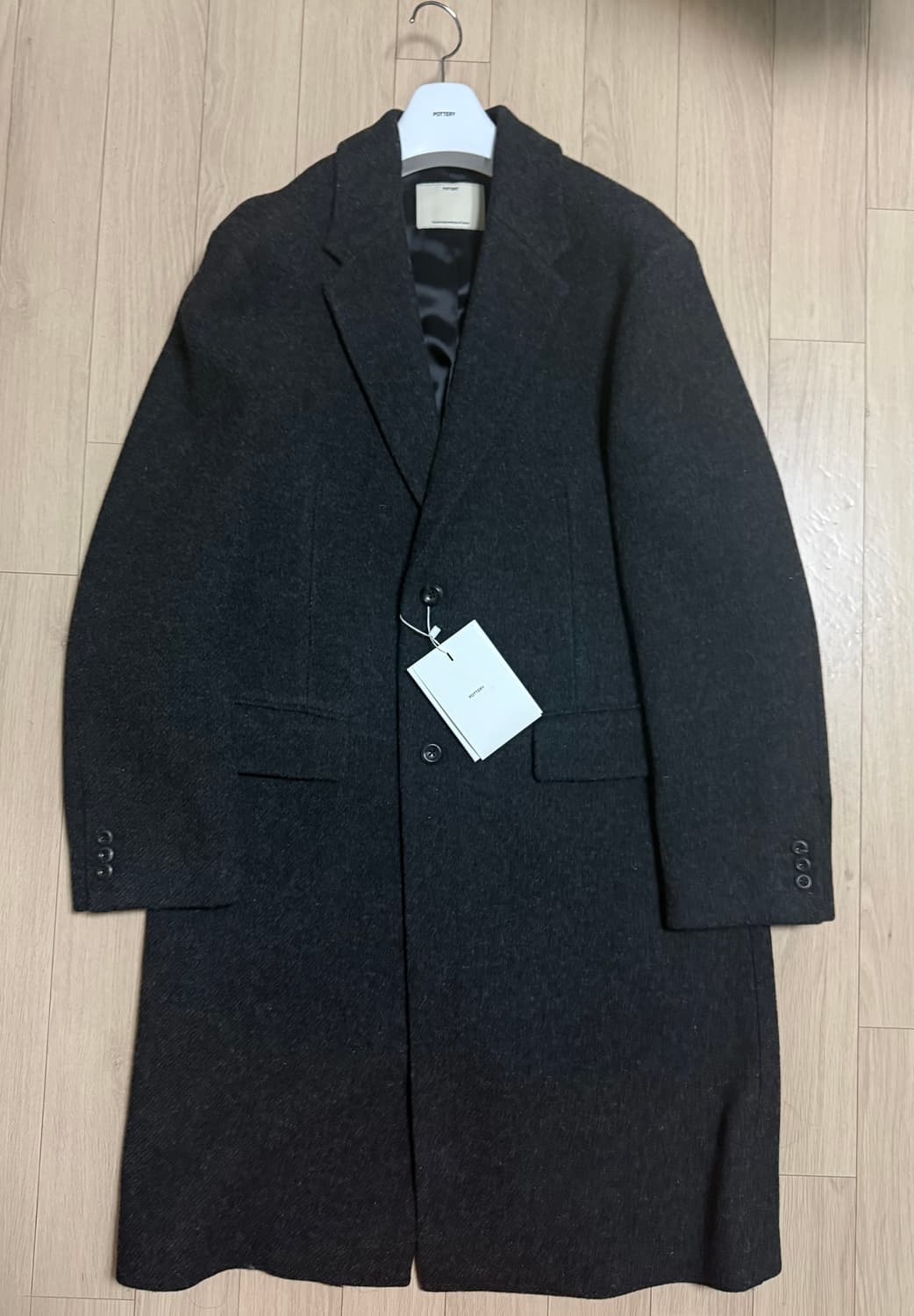 포터리(POTTERY) 셔틀랜드 울 싱글 브레스티드 코트 2 상품이미지7