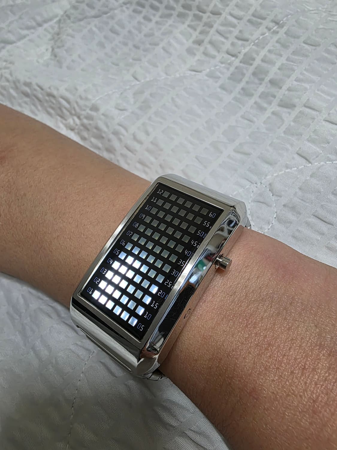 핌프 2세대 실버메탈 pimp LED 시계 상품이미지1