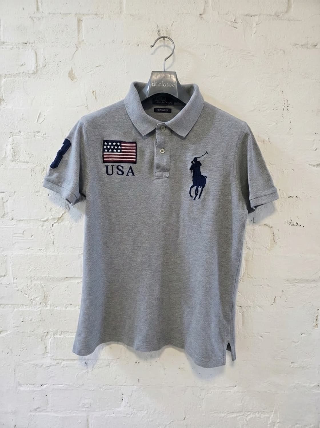 폴로 랄프로렌 성조기 빅포니 카라티 M 상품이미지1