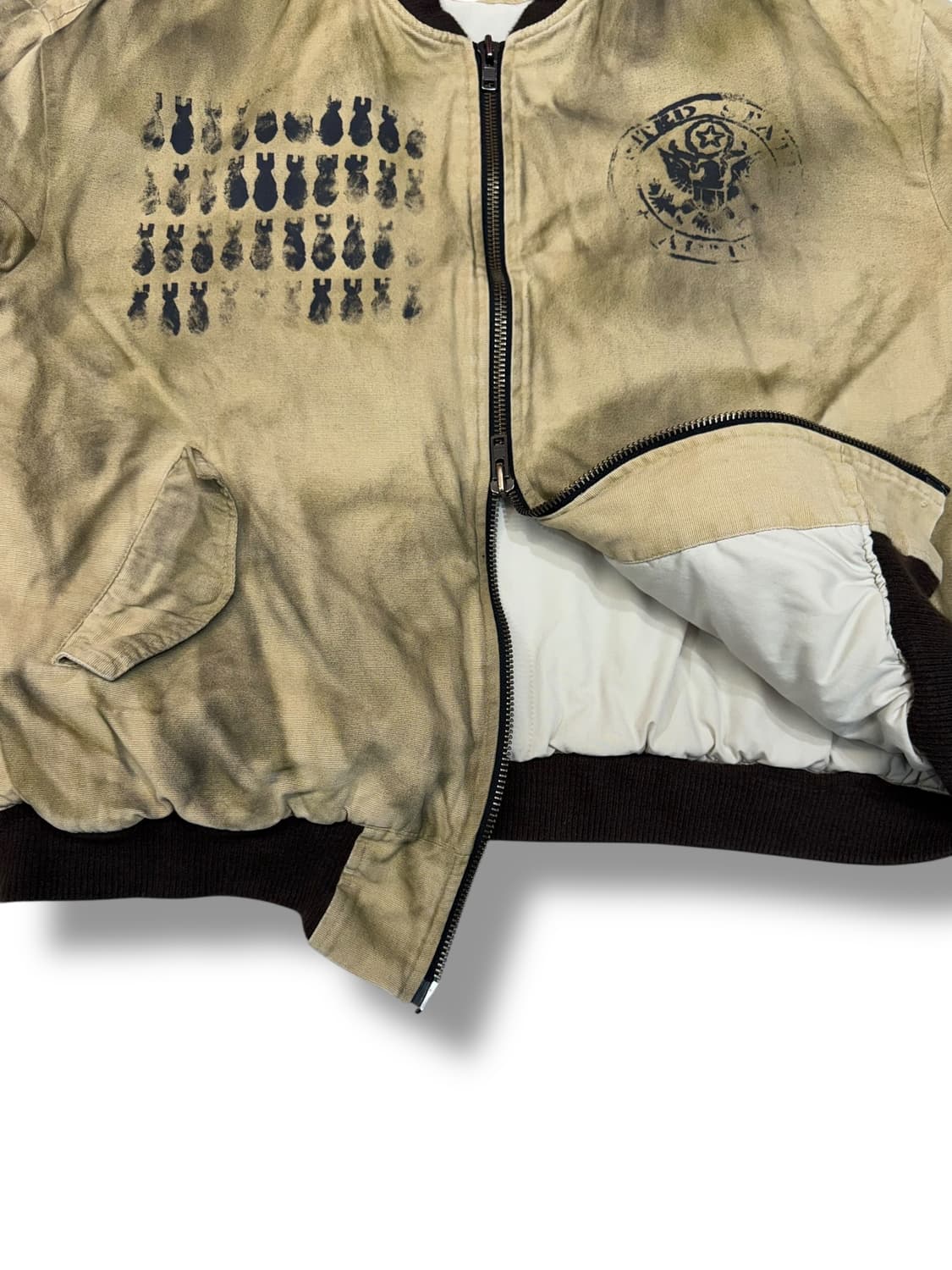 언더마이카 고 애프터 탑건 아메리칸 플래그 봄버 자켓 (XL)   상품이미지3