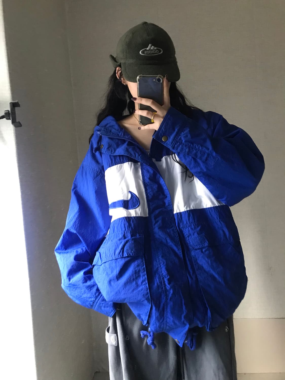 나이키 블루 빅로고 패딩 상품이미지2