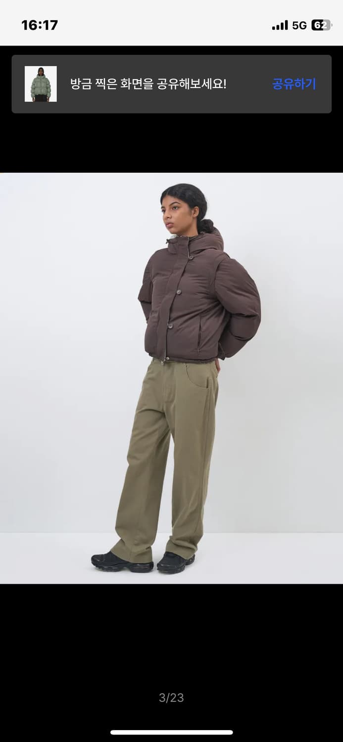 파르티멘토 우먼 리버시블 후디드 패딩 상품이미지5