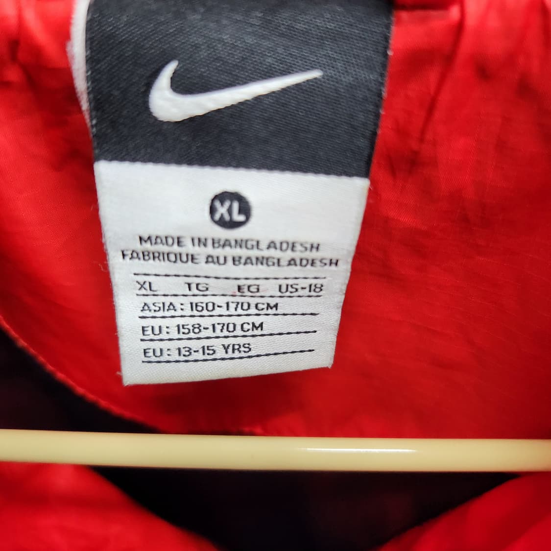 나이키 로고 배색 후드 윈드러너 바람막이 XL(L) 남여공용 상품이미지5