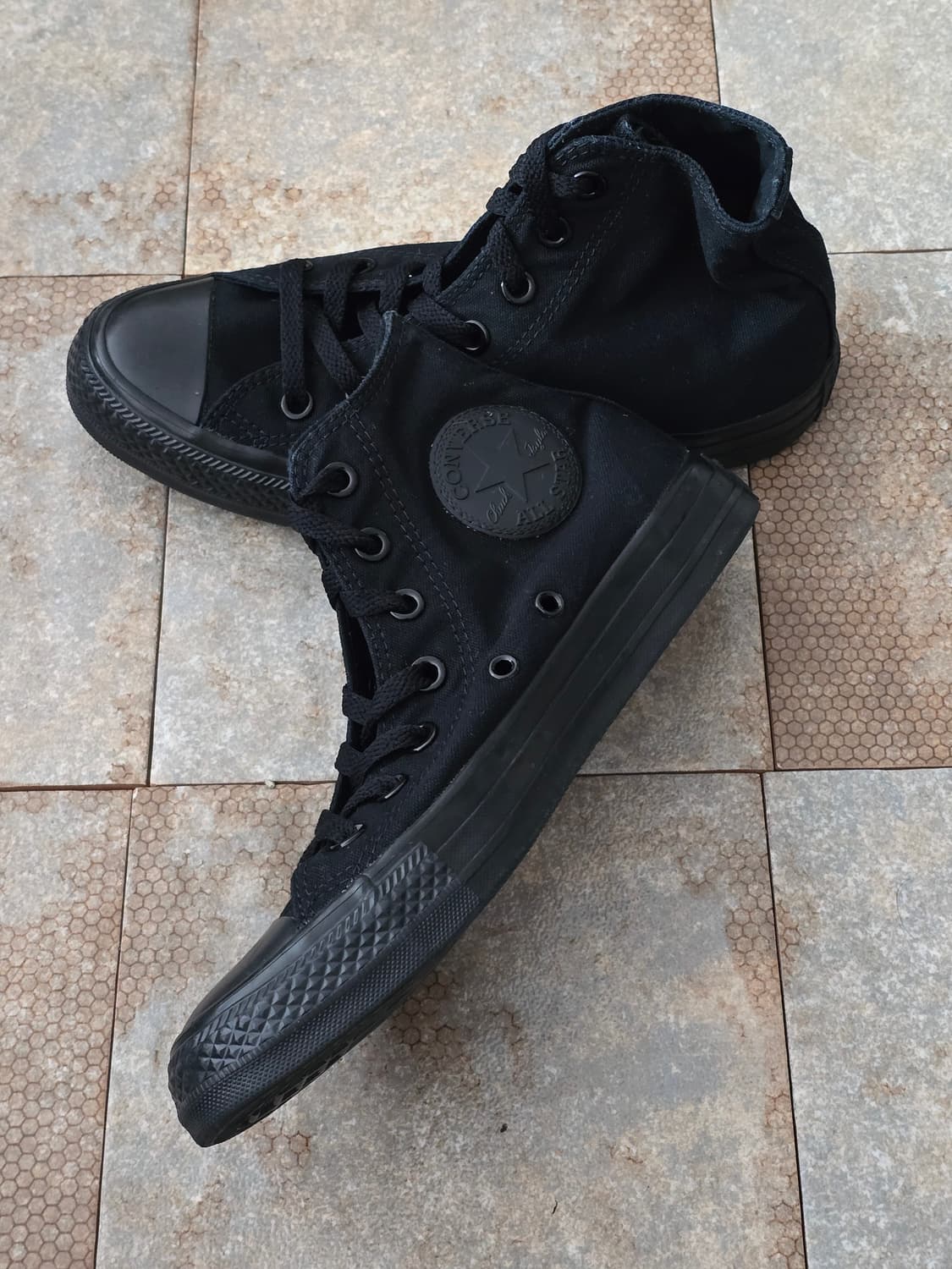 (240)컨버스 척테일러 올스타 하이 블랙 상품이미지5