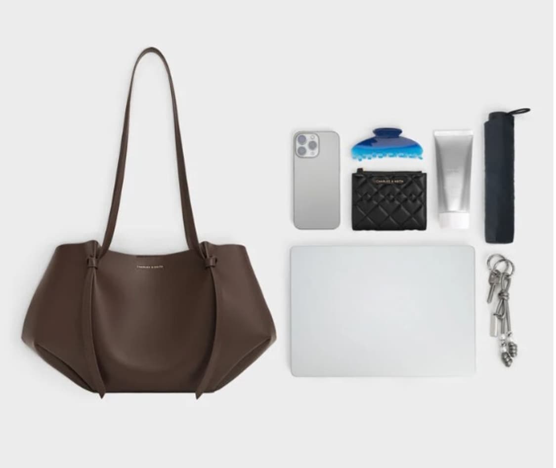 찰스앤키스 칼라토트백 에스프레소 브라운 L 상품이미지7