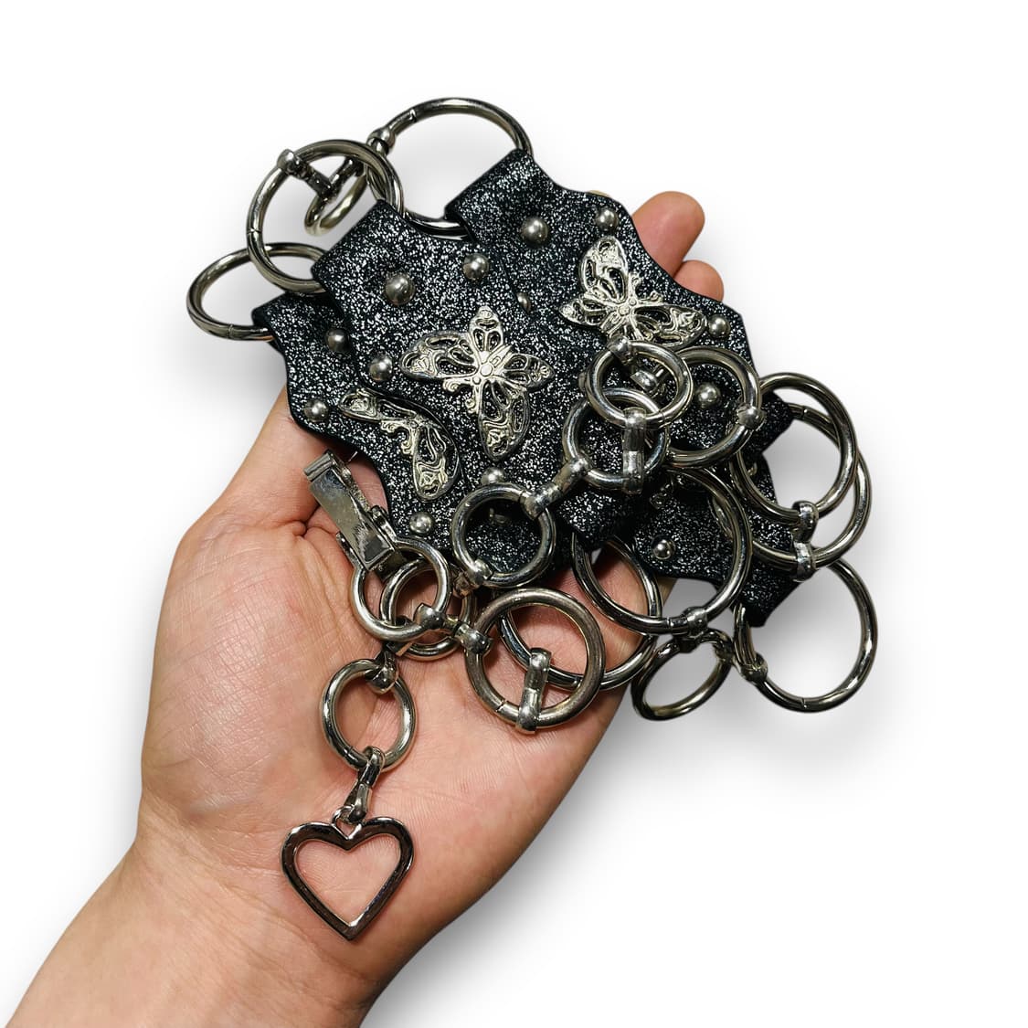 Butterfly Stud Hippie Chain Dark Belt 상품이미지3