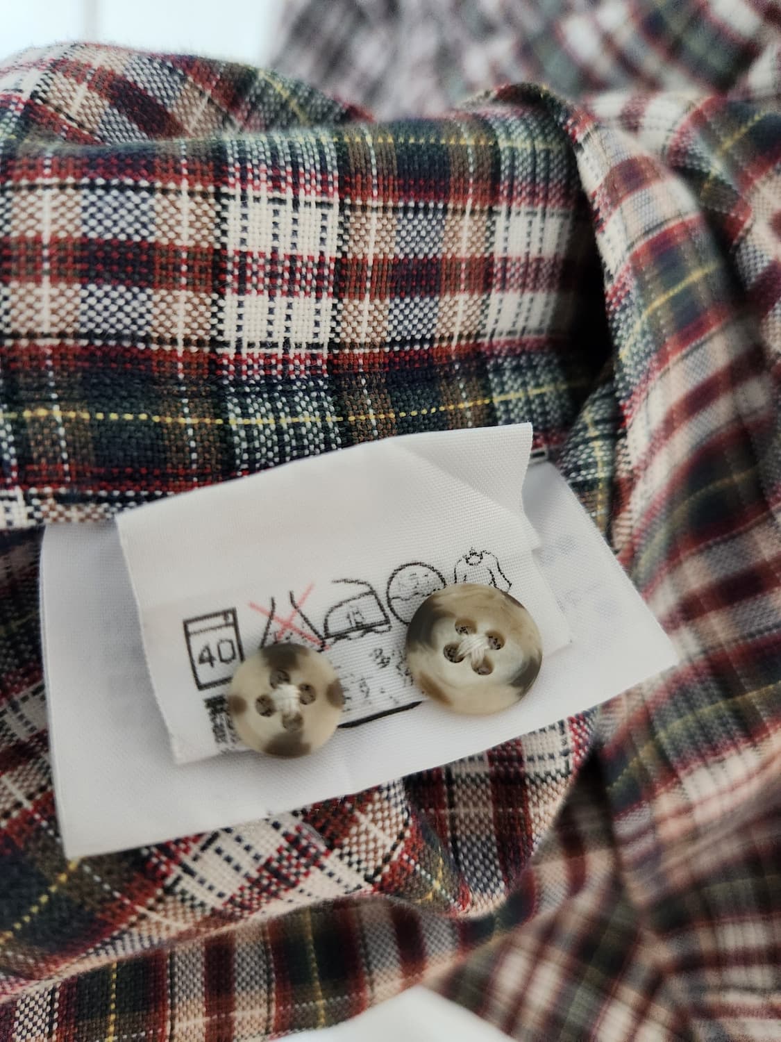 일본 노스페이스 체크 셔츠 L 상품이미지4