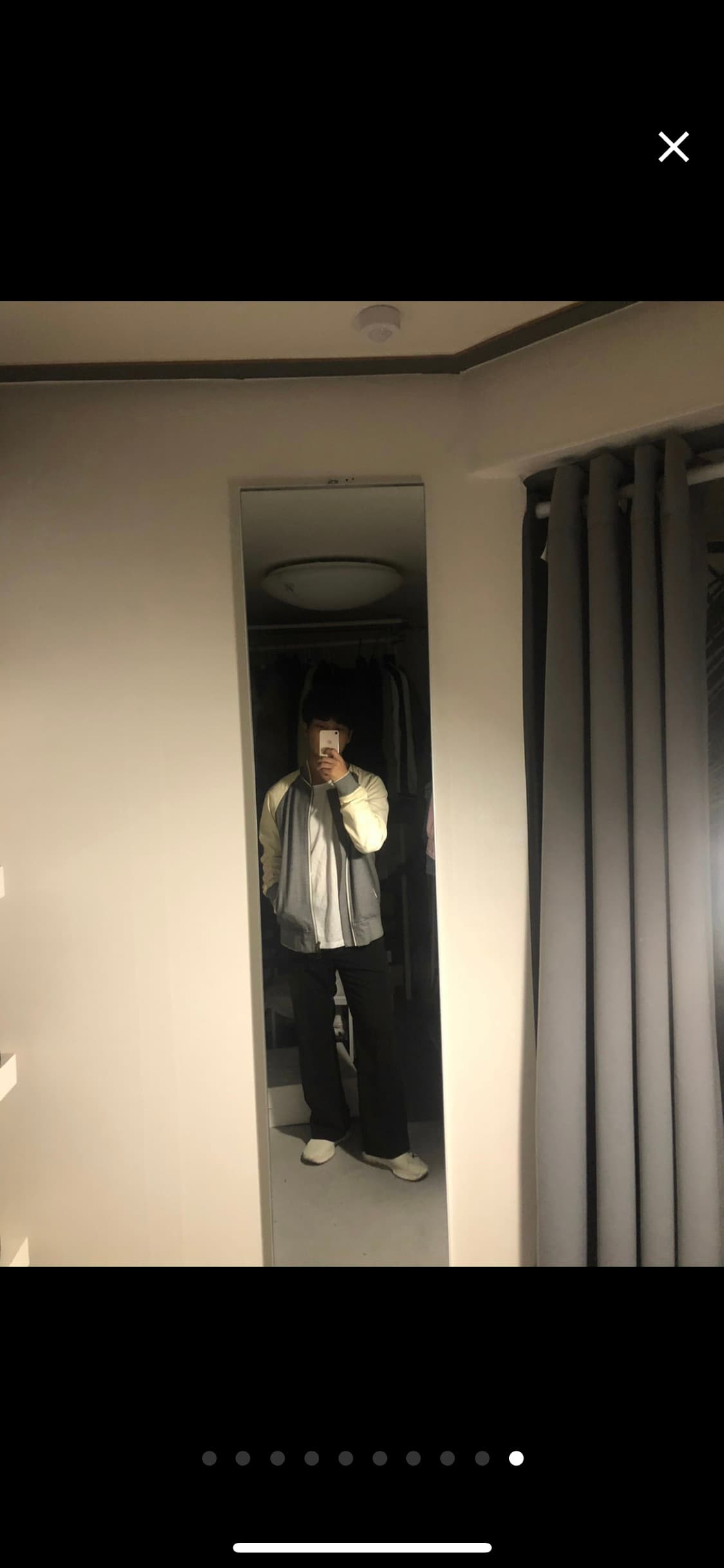 분더샵 구매 양가죽 미니멀 블루종 자켓 상품이미지9