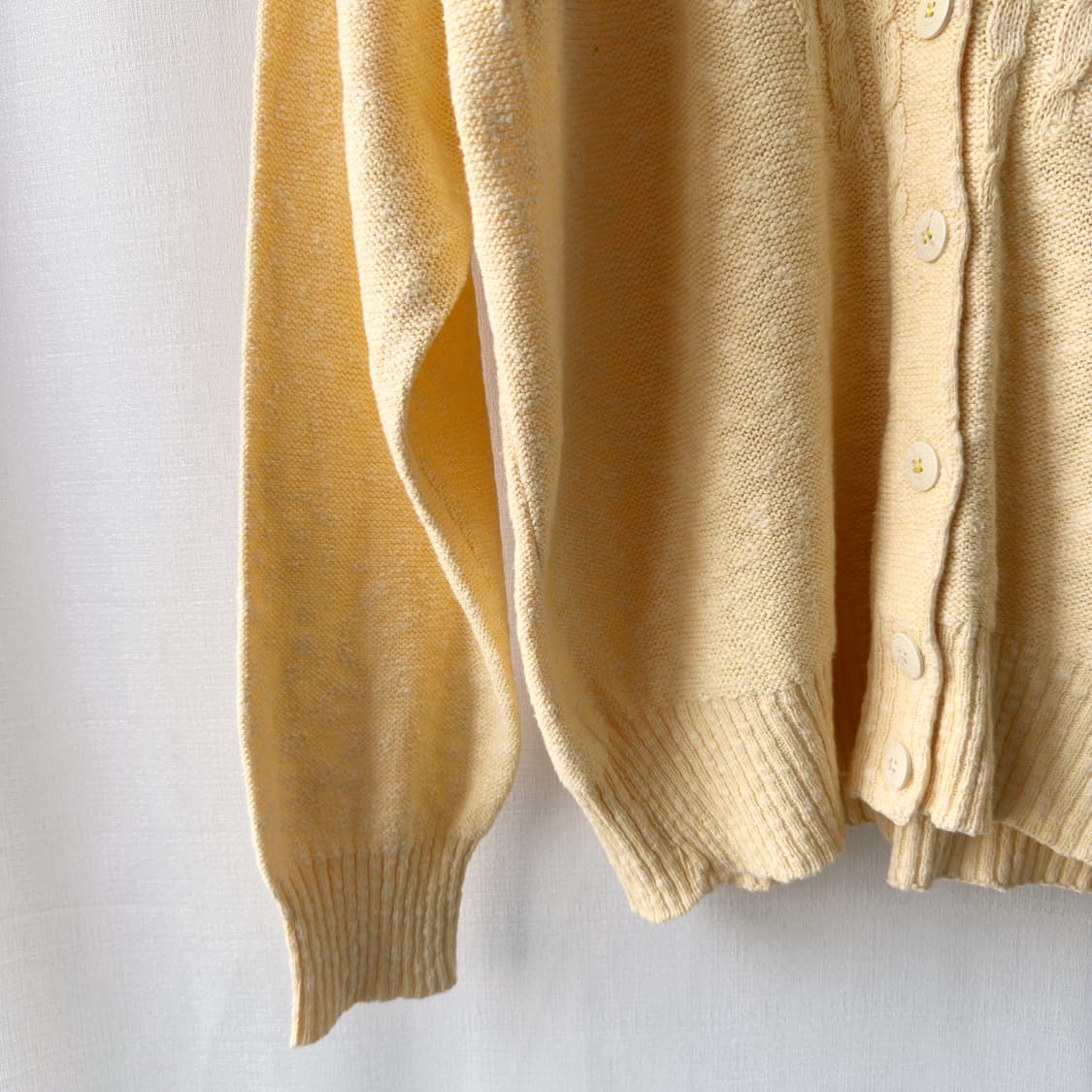 Chemise 라코스테 니트 가디건 옐로우 40 상품이미지5