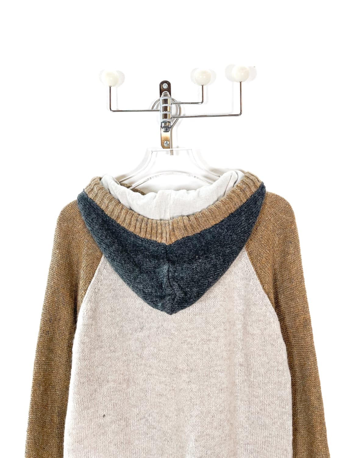 큐브슈가 버튼 포인트 니트 후드티셔츠  상품이미지7