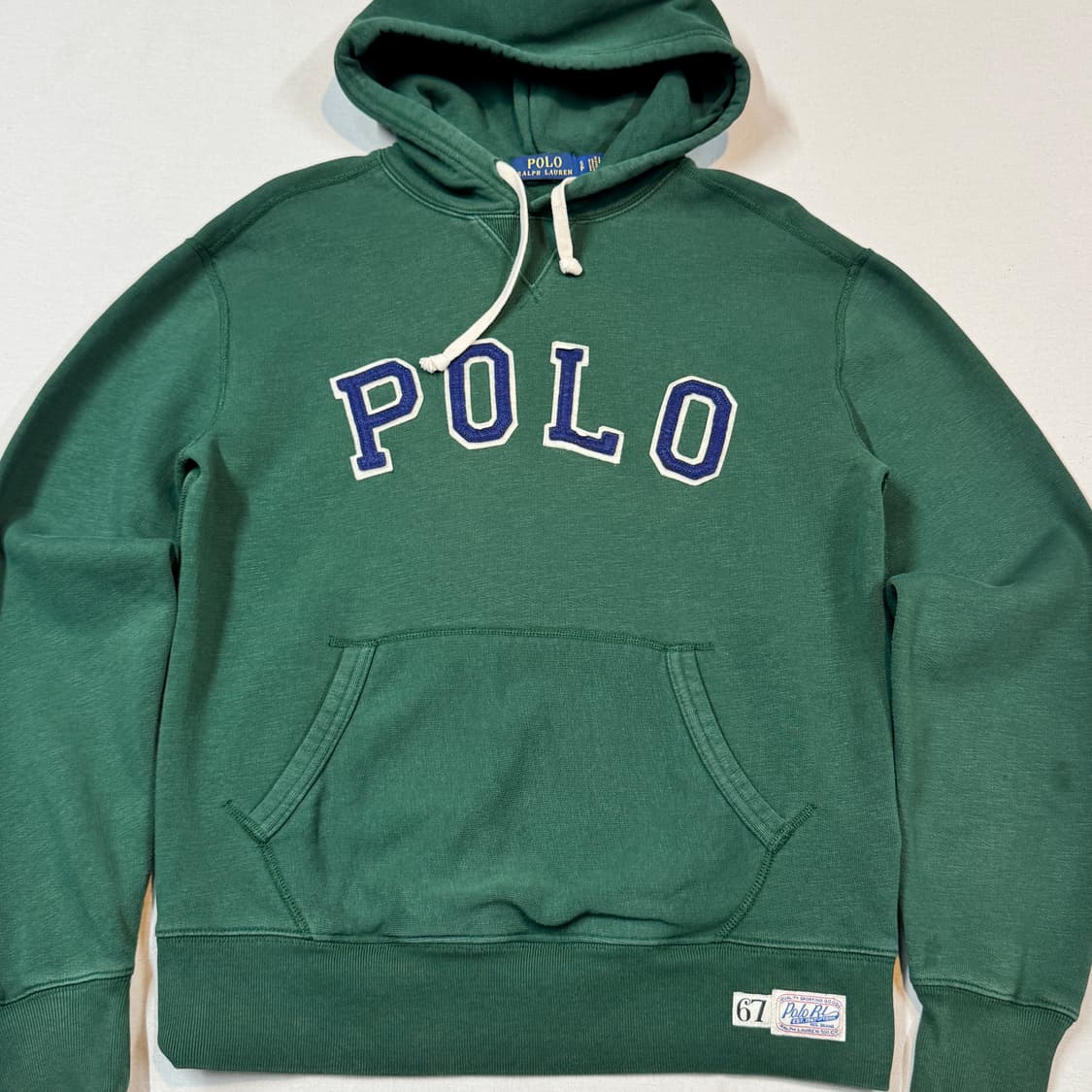 S) 폴로 랄프로렌 스펠로고 후드티 그린 상품이미지2