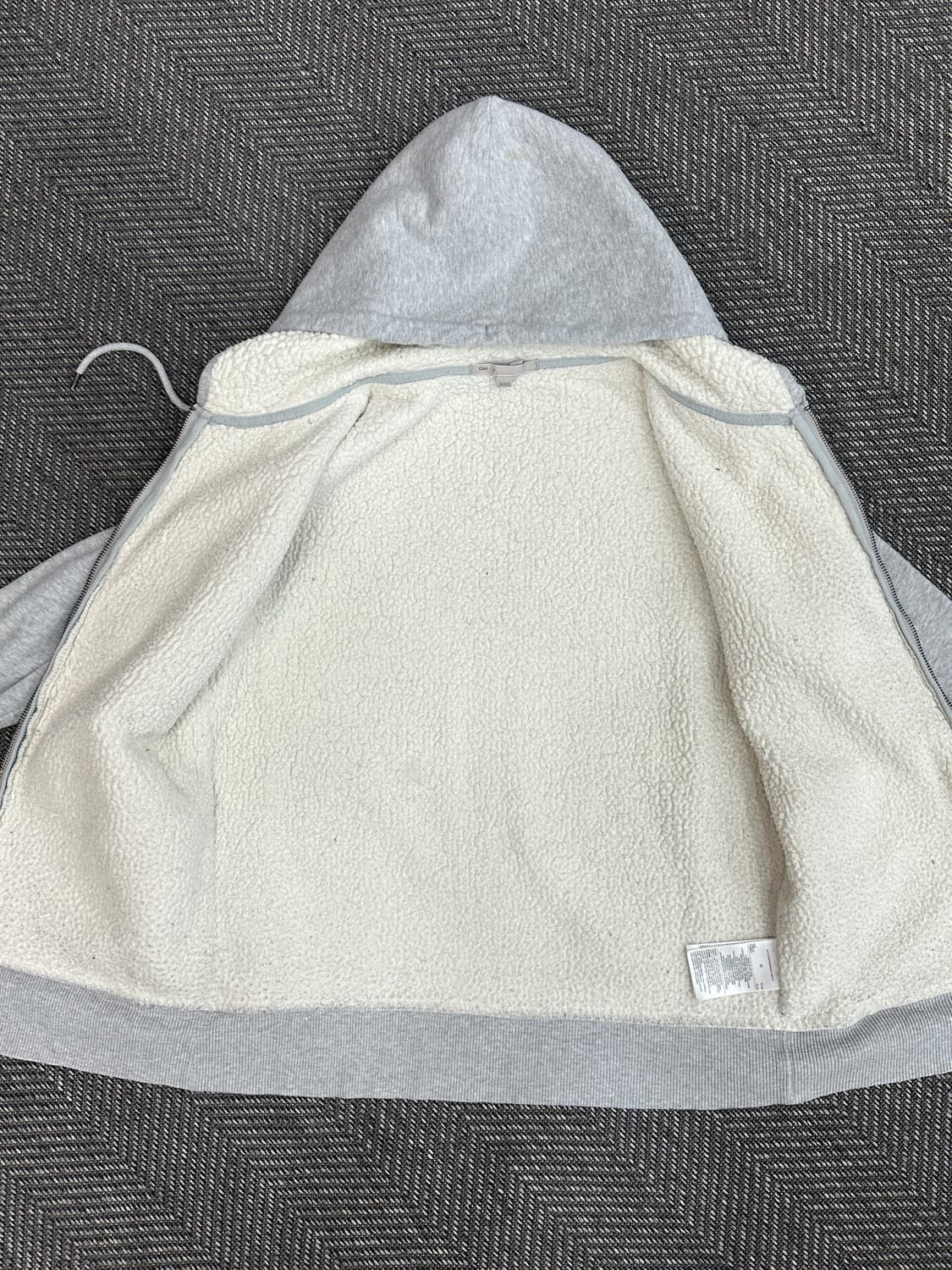 갭 보아털 후드집업 그레이 상품이미지7