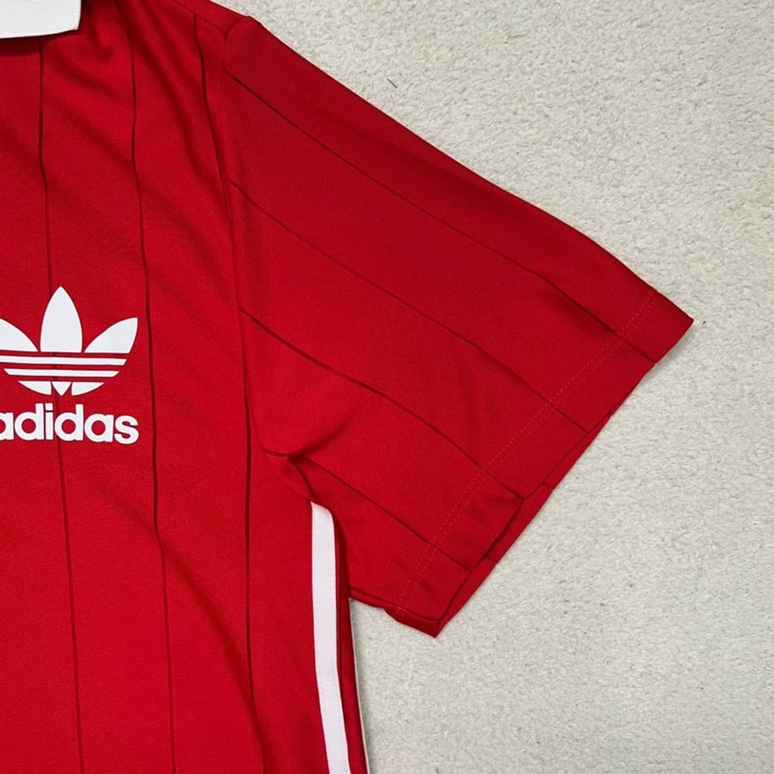 ADIDAS 아디컬러 3s 핀 스트라이프 드레스 레드 XL 상품이미지3