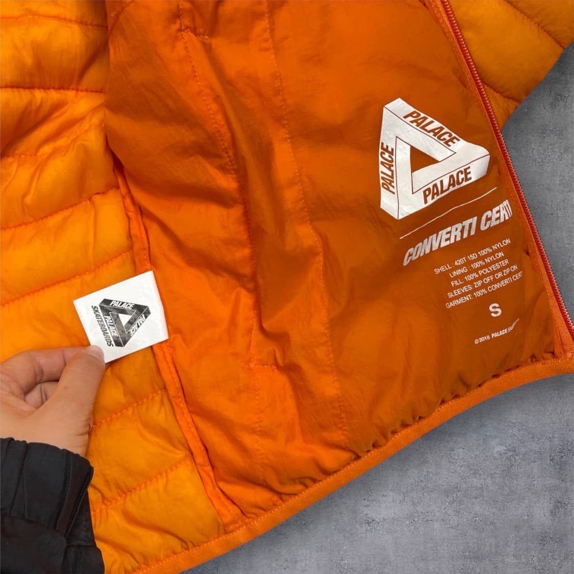팔라스 Palace 오렌지 컨버티 서티 푸퍼 경량 자켓 S 상품이미지3