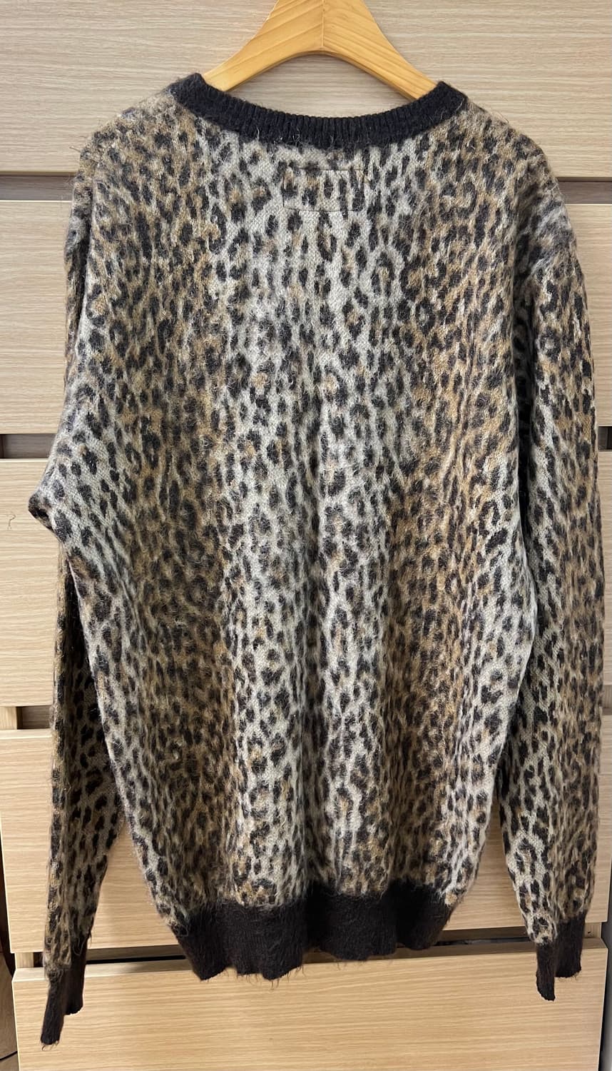 와코마리아 레오파드 모헤어 니트 상품이미지2