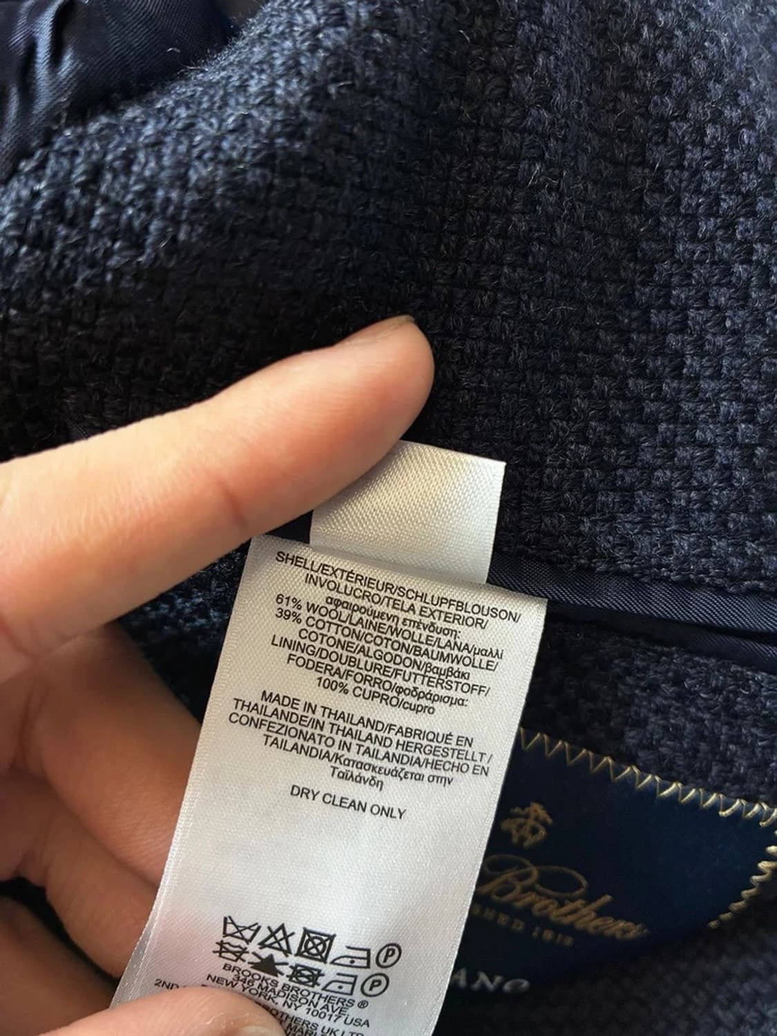 브룩스브라더스 울 짜임 블레이저 자켓 PN8425 상품이미지9