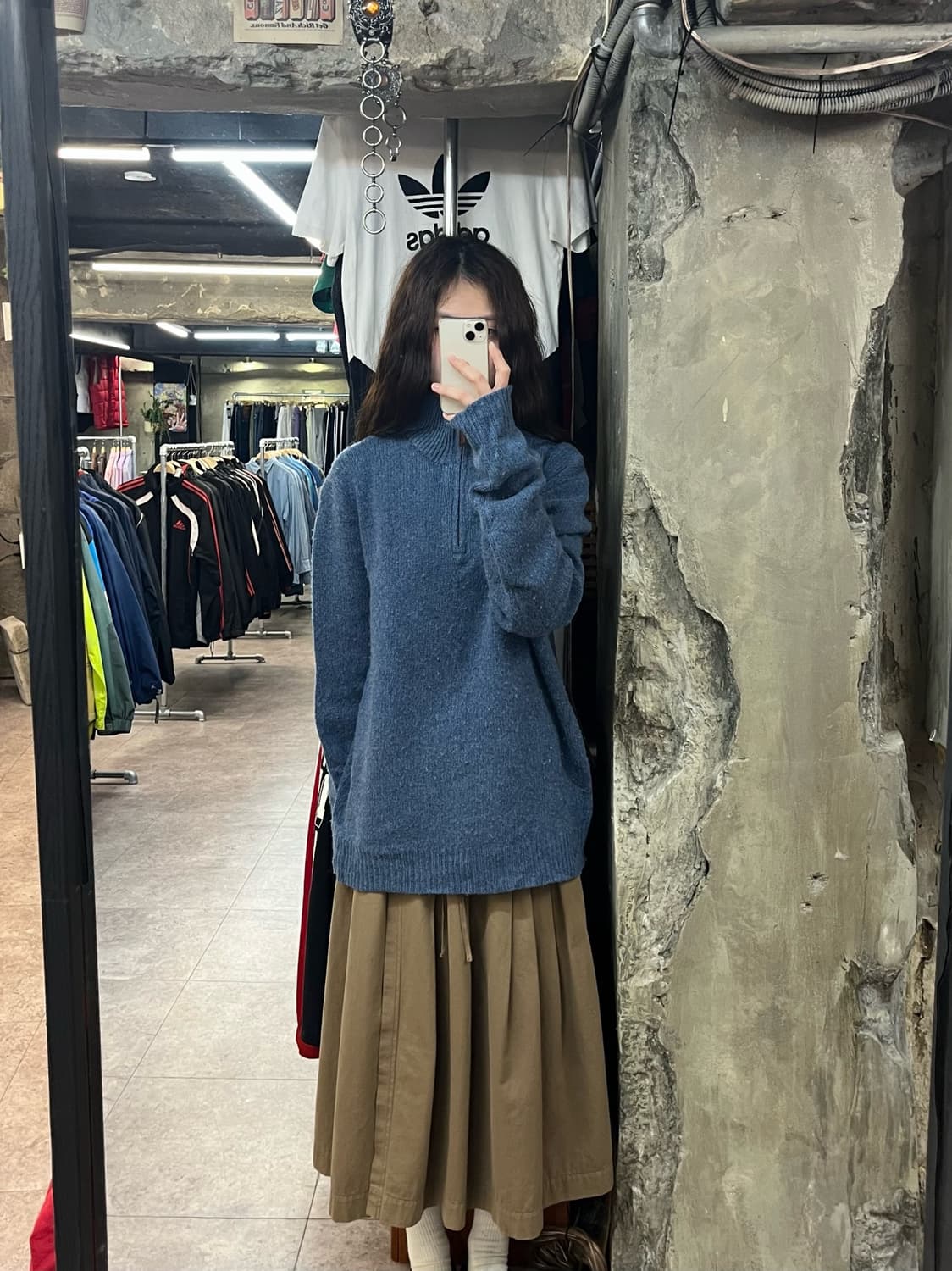 폴로 랄프로렌 반집업 니트 블루 XL #csz2433 상품이미지2