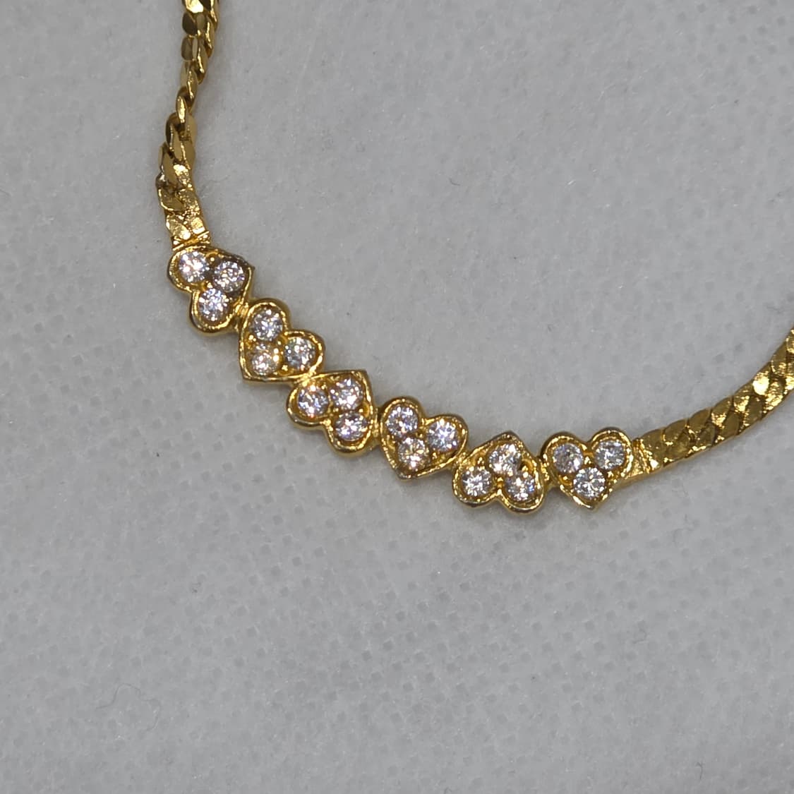 지방시 금장 하트 큐빅 목걸이 상품이미지4