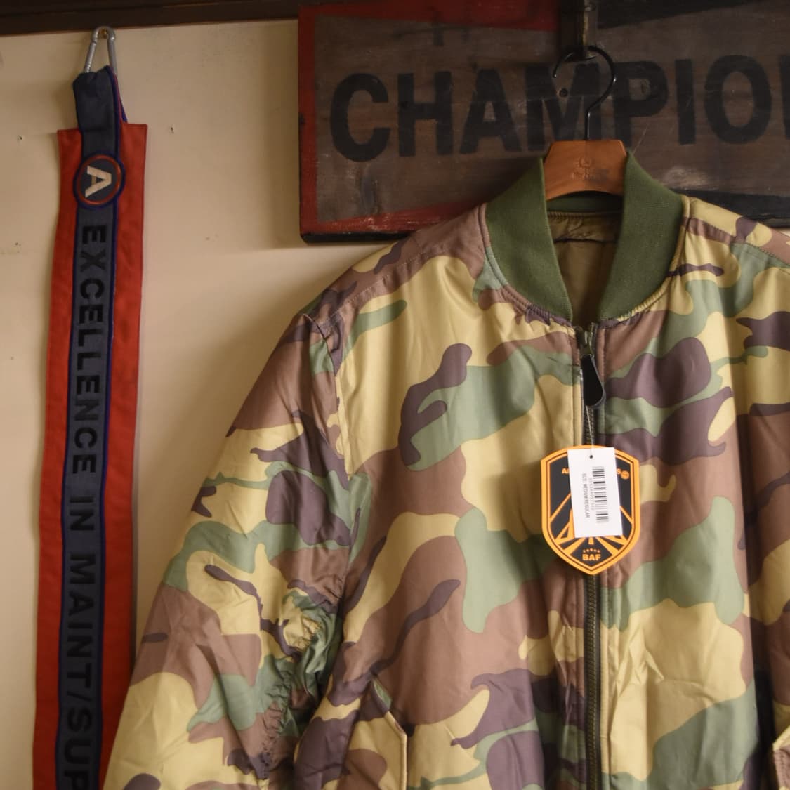 BAF 오리지널 MA-1 우드랜드 (데드스탁) 상품이미지2